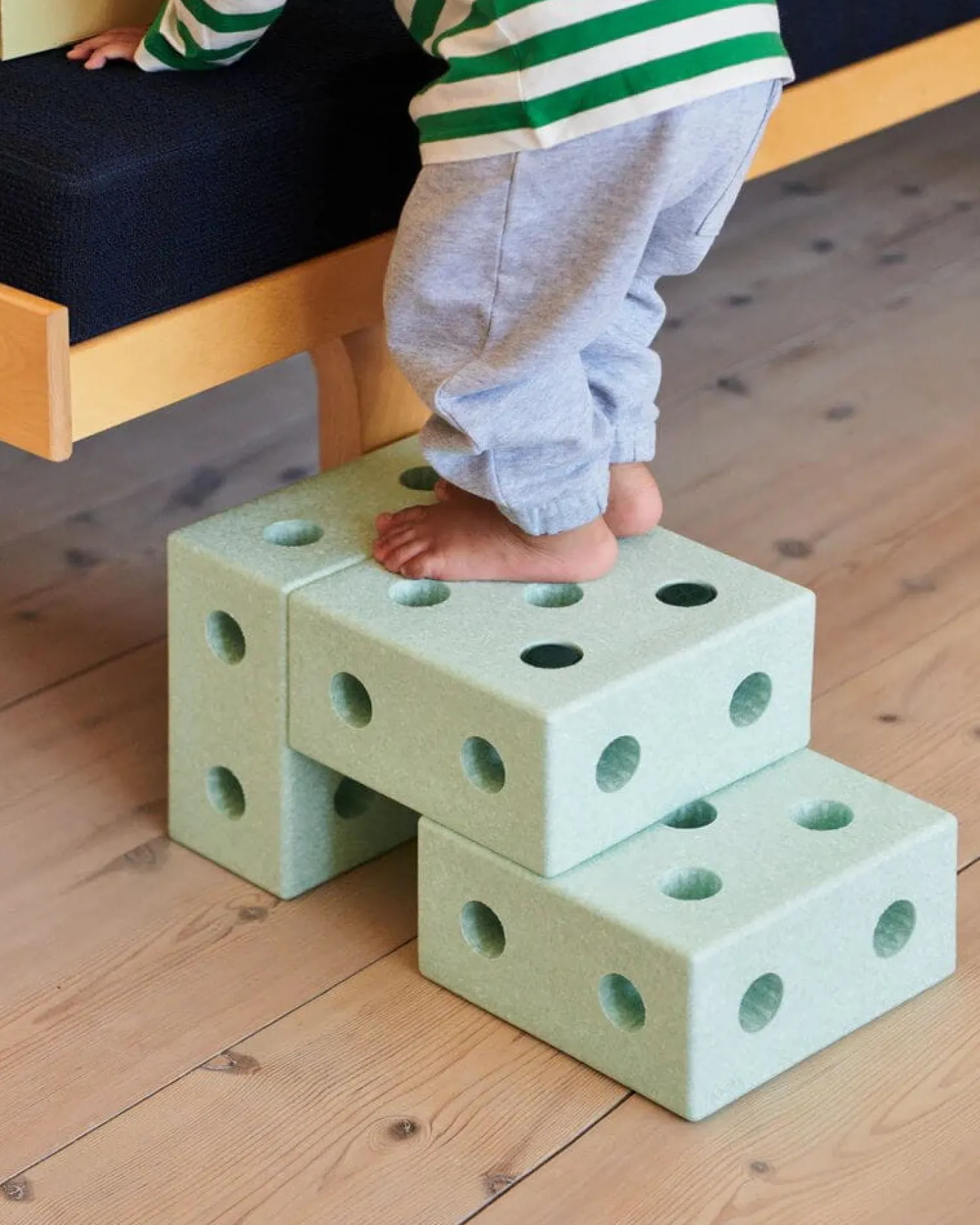 Dzieci MODU Pchacz 3w1 - Ocean Mint, Forest Green
