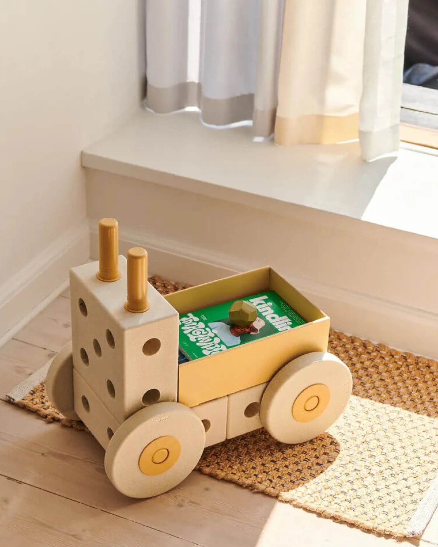 Dzieci MODU Pchacz 3w1 - Sand Grey, Honey Yellow