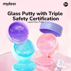 Mideer Perłowa masa sensoryczna Pearly Putty - sakura pink