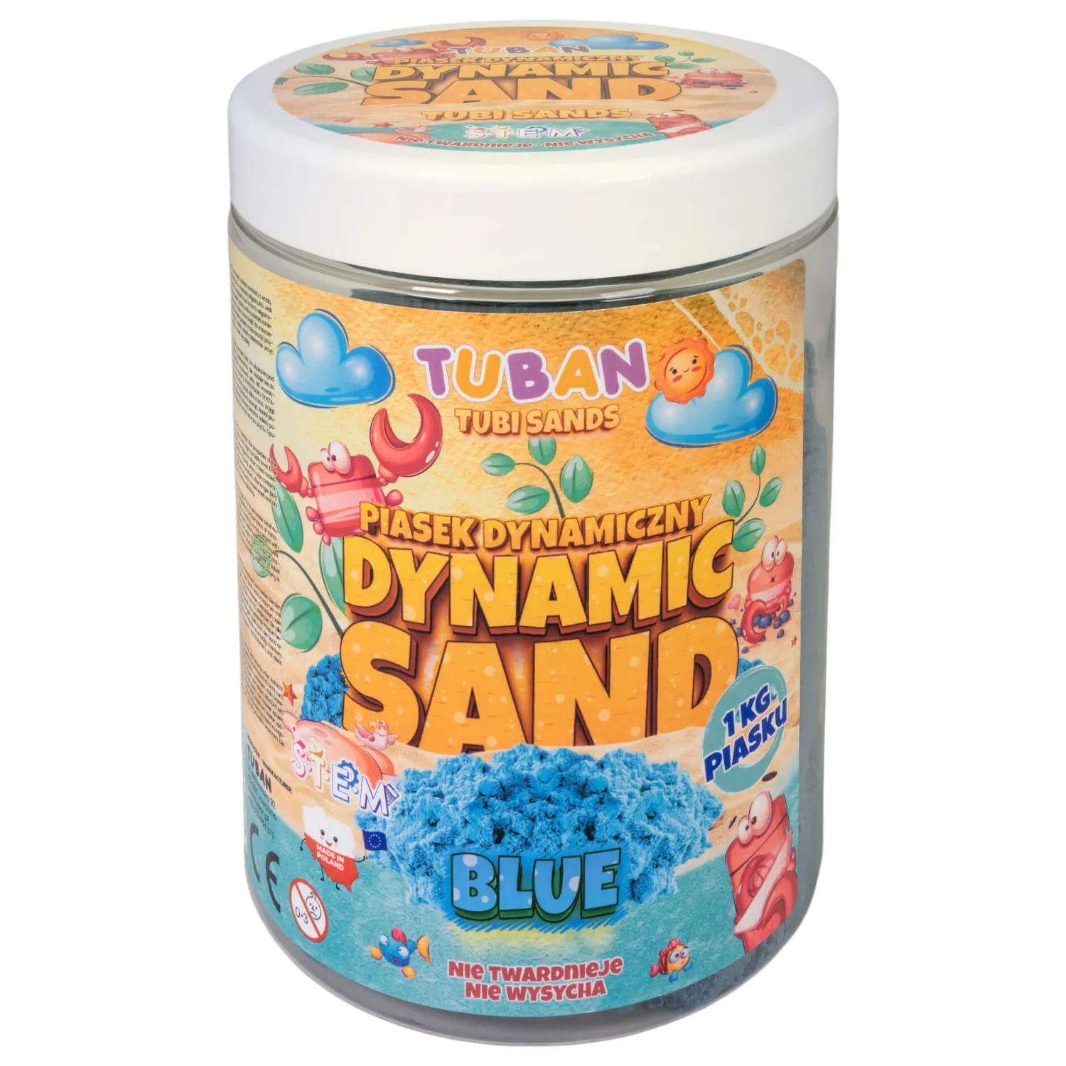 Tuban Piasek Dynamiczny - niebieski, 1 kg