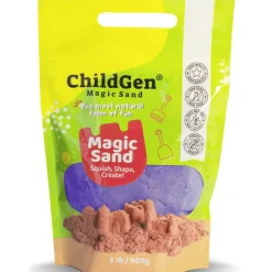 ChildGen Piasek kinetyczny, 100% NATURALNY SKŁAD - opakowanie re-fill uzupełniające 907g, kolor fioletowy