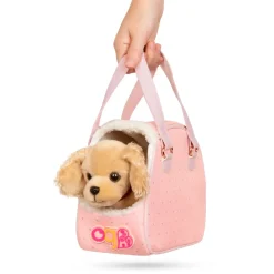 OurGeneration Piesek COCKER SPANIEL w torebce – Hop in Dog Carrier