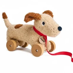 ThreadBear Design Piesek na kółkach do ciągnięcia - Dudley