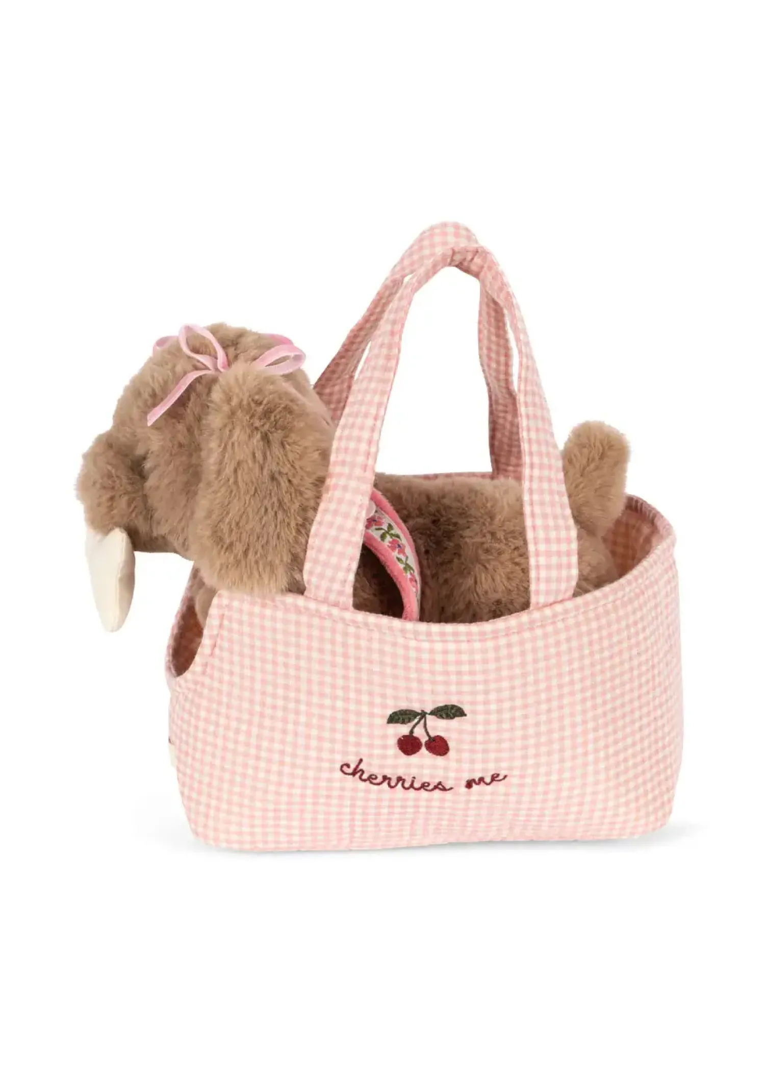 Konges slojd Piesek w torebce - pink check