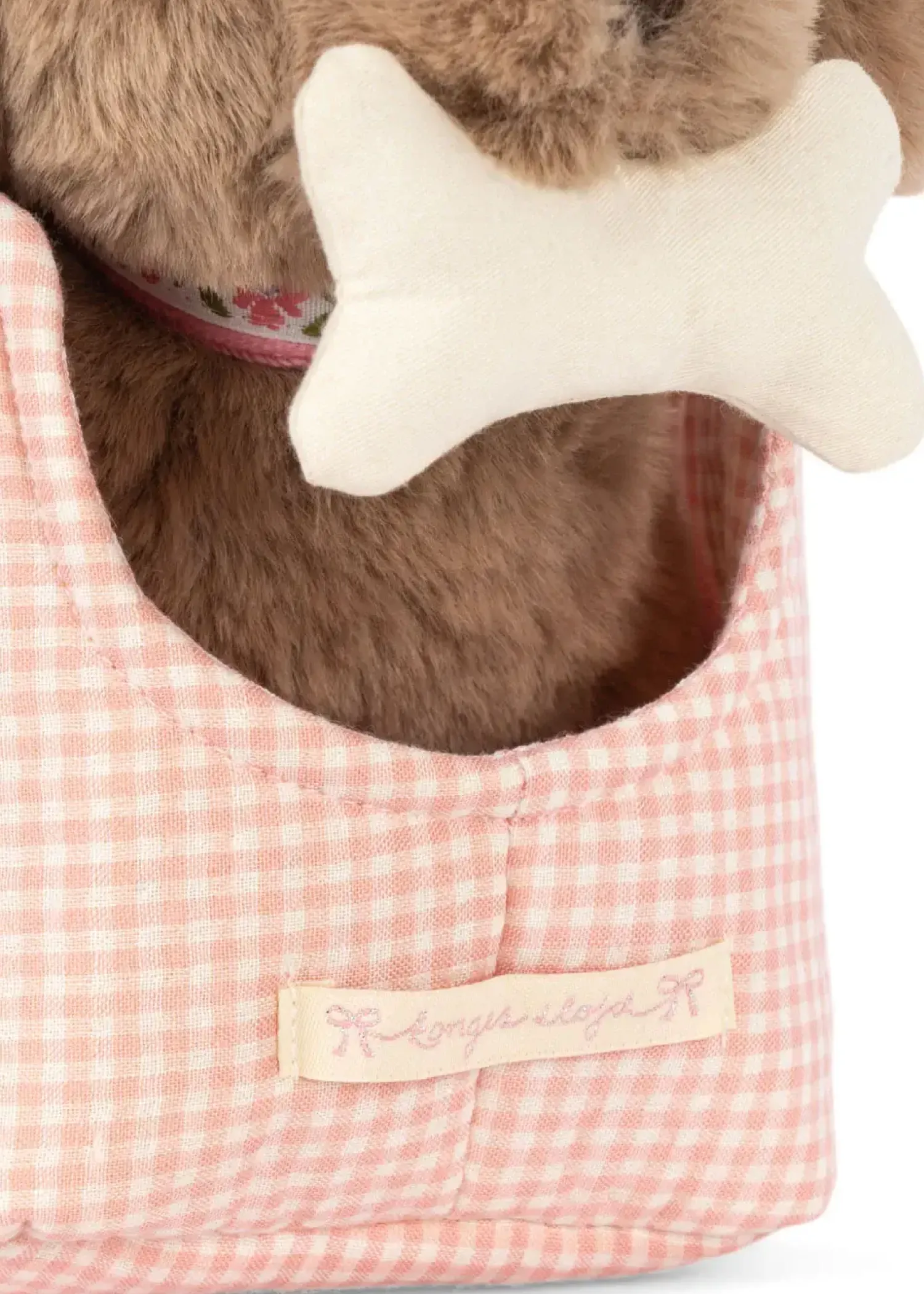 Konges slojd Piesek w torebce - pink check
