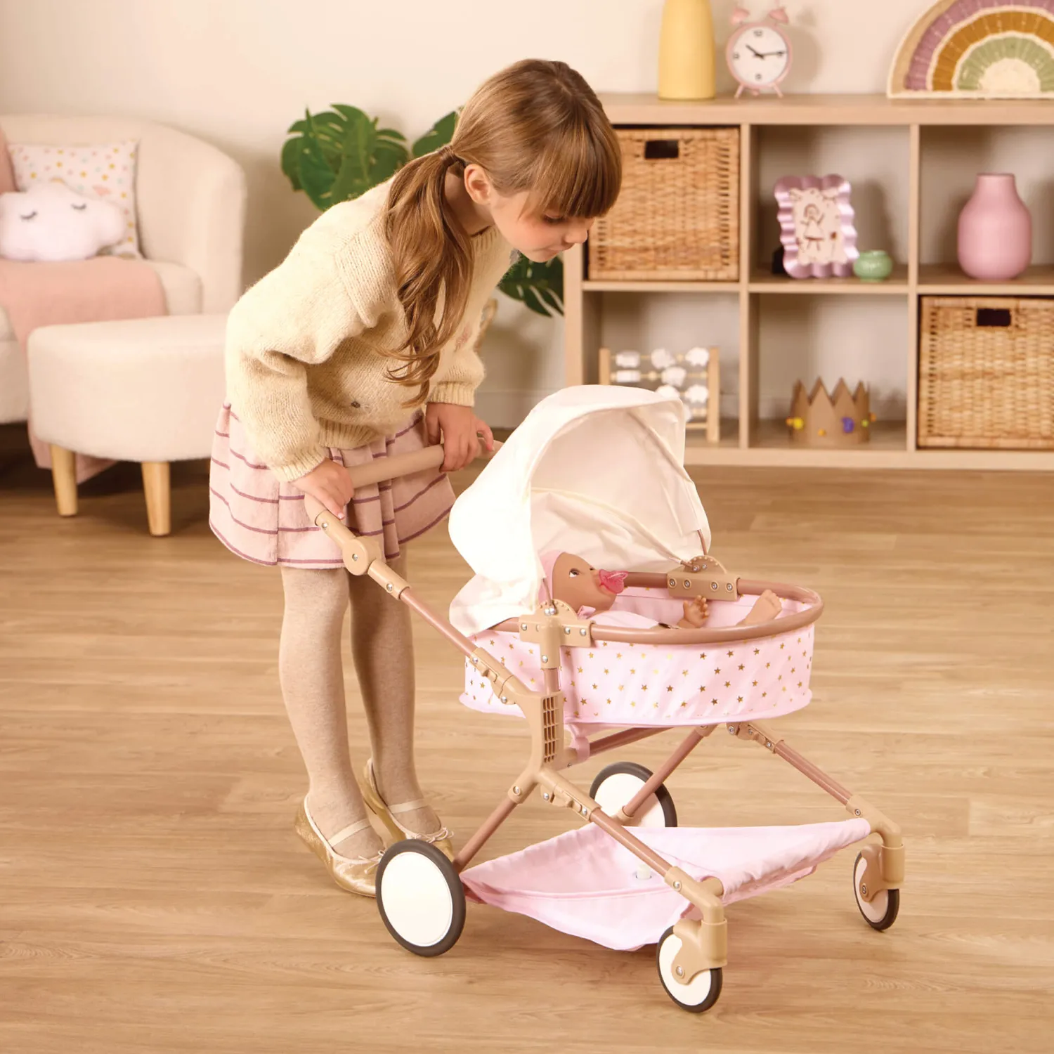 LullaBaby Podwójny głęboki WÓZEK dla lalek