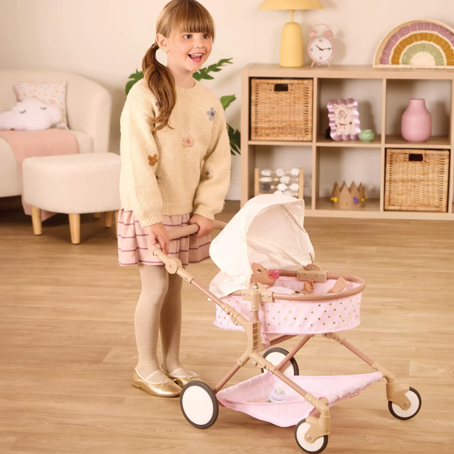 LullaBaby Podwójny głęboki WÓZEK dla lalek