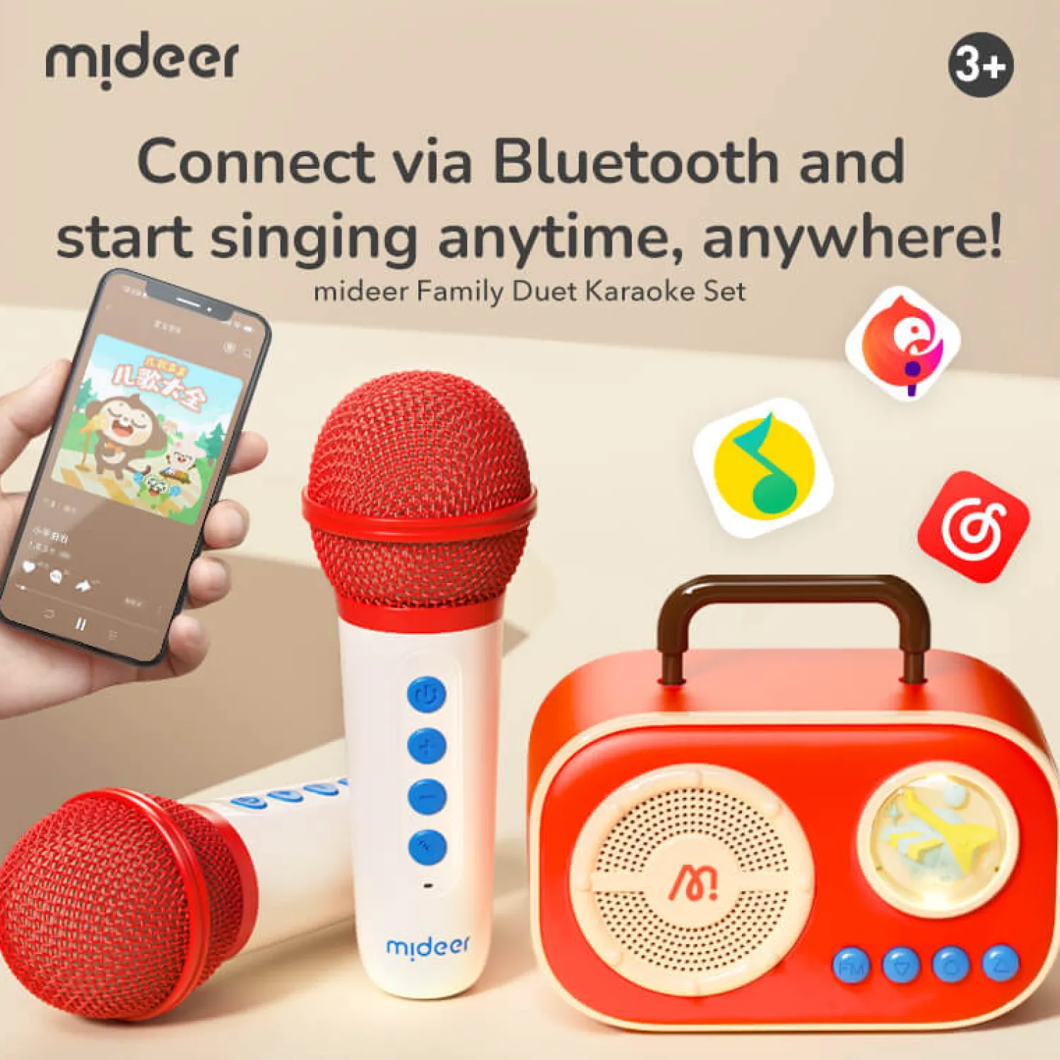 Mideer Podwójny zestaw karaoke