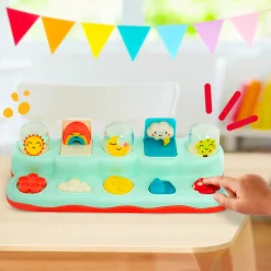 B.Toys Pop-Up Buddies – wystrzałowa KONSOLA POGODOWA – interaktywna zabawka inspirowana przyrodą