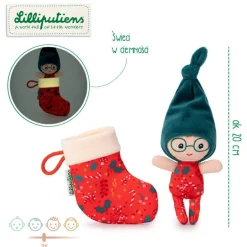 Lilliputiens Przytulanka świąteczny elf Merry
