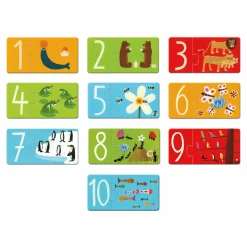 Djeco Puzzle łączenie liczb i liter