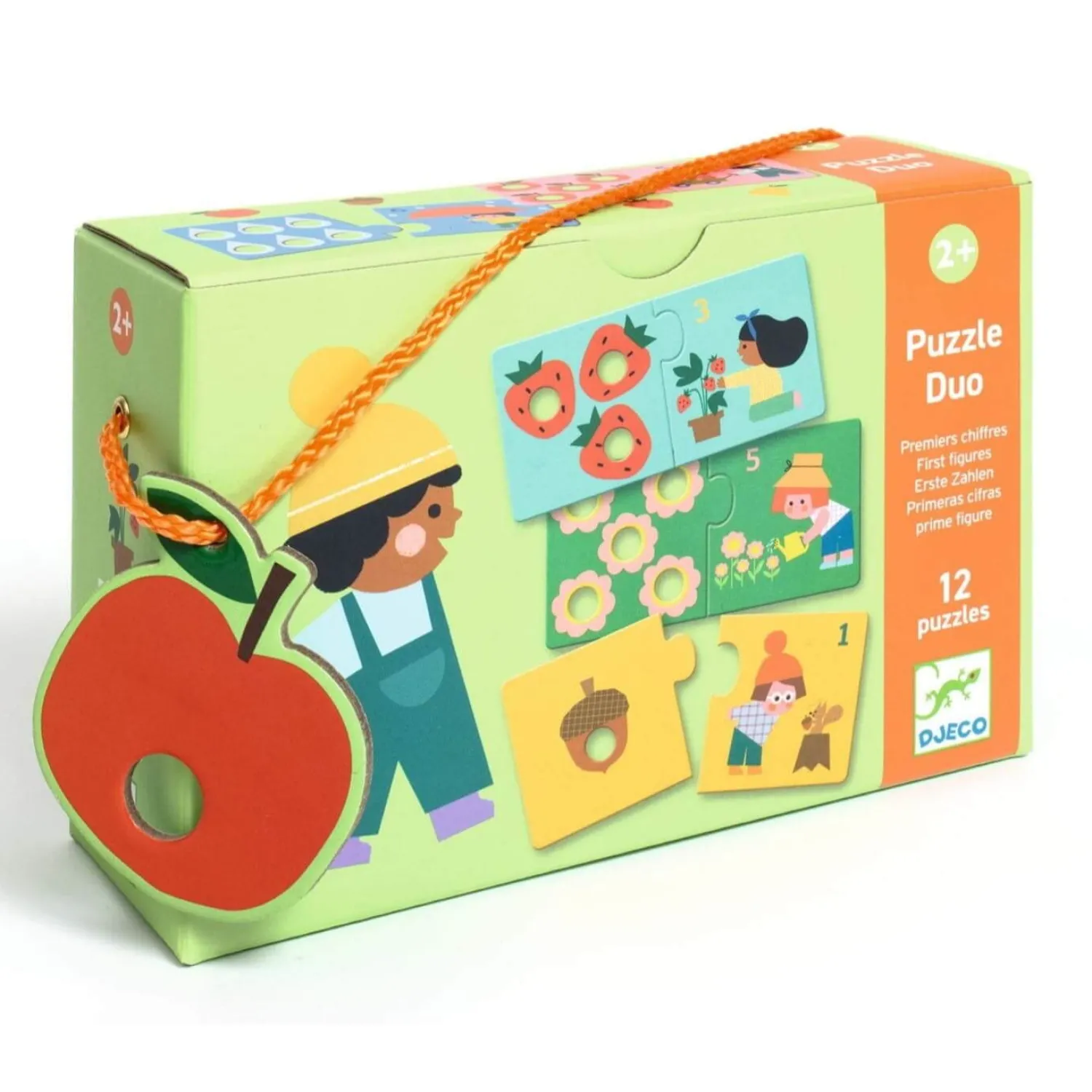 Djeco Puzzle duo łączenie liczb