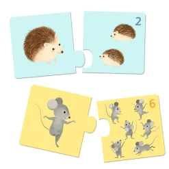Djeco Puzzle duo MAMY I DZIECI ZWIERZĄTKA