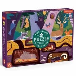 Mudpuppy Puzzle dwustronne Las nad i pod ziemią 100 elementów 6+