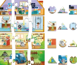 Adventerra Games Puzzle edukacyjne dla dzieci My Eco House