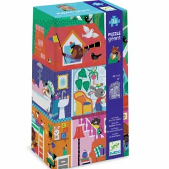 Djeco Puzzle gigant DOMEK MAŁYCH PRZYJACIÓŁ