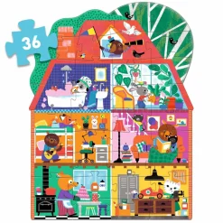 Djeco Puzzle gigant DOMEK MAŁYCH PRZYJACIÓŁ