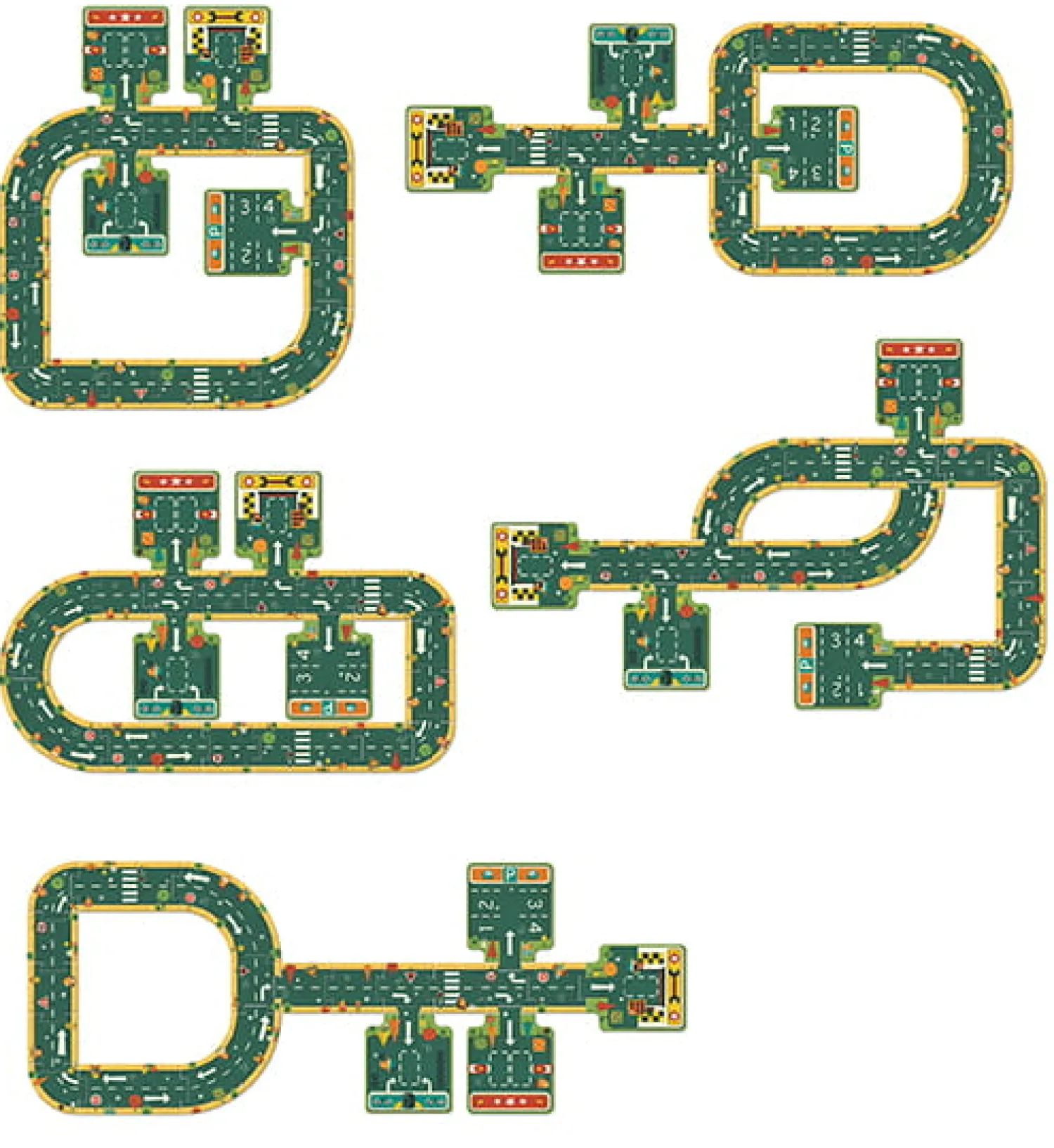 Djeco Puzzle kartonowe DROGI