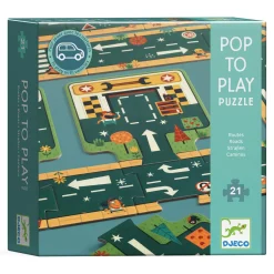 Djeco Puzzle kartonowe DROGI