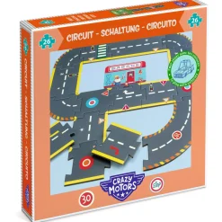 Djeco Puzzle kartonowe drogi ulice CRAZY MOTORS