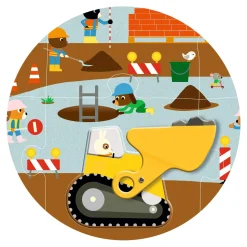 Djeco Puzzle kartonowe gigant PLAC BUDOWY