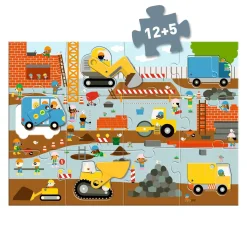 Djeco Puzzle kartonowe gigant PLAC BUDOWY