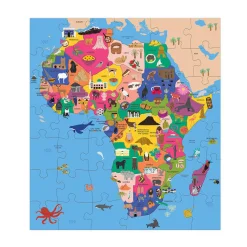 Mudpuppy Puzzle konturowe Mapa Afryki 70 elementów 5+