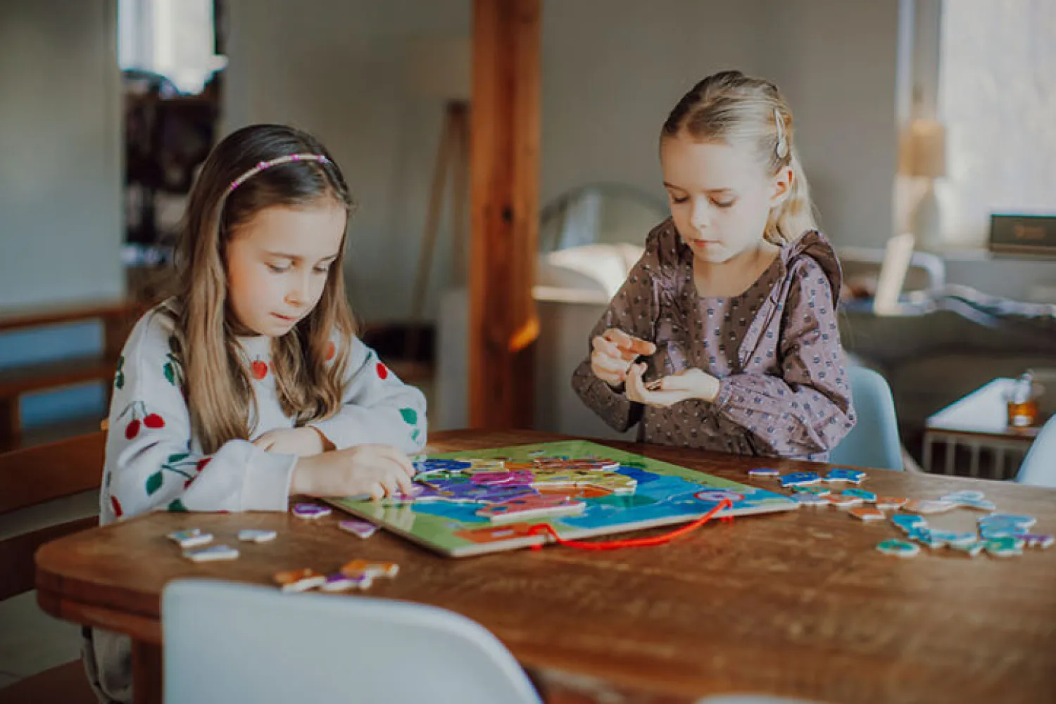 Janod Puzzle magnetyczne Mapa Polski 69 magnesów 7+