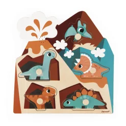 Janod Puzzle muzyczne Dinozaury 18m+