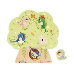 Janod Puzzle muzyczne Odgłosy ptaków 18m+