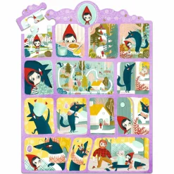 Djeco Puzzle opowieść - CZERWONY KAPTUREK 35 el.