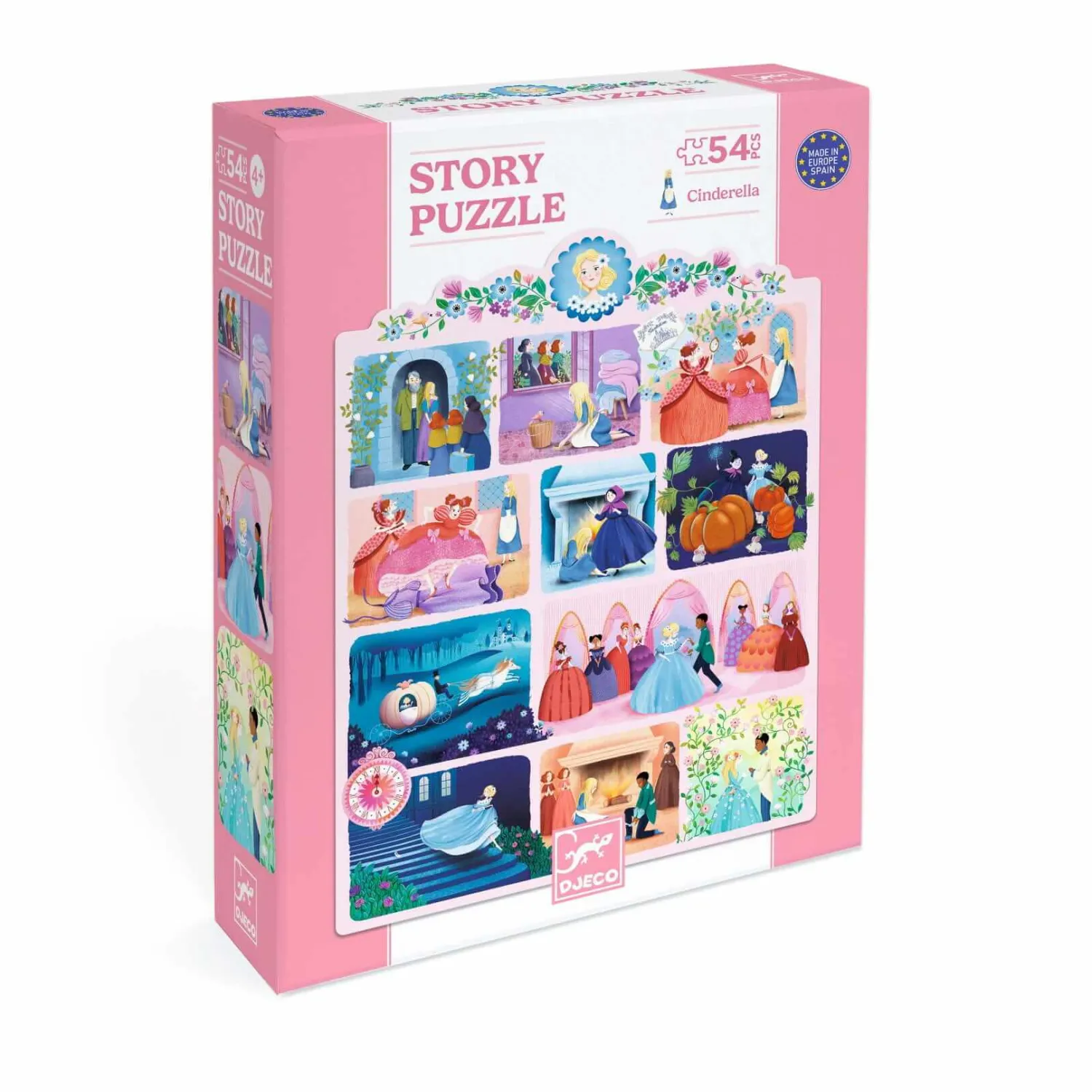 Djeco Puzzle opowieść - KOPCIUSZEK 54 el.