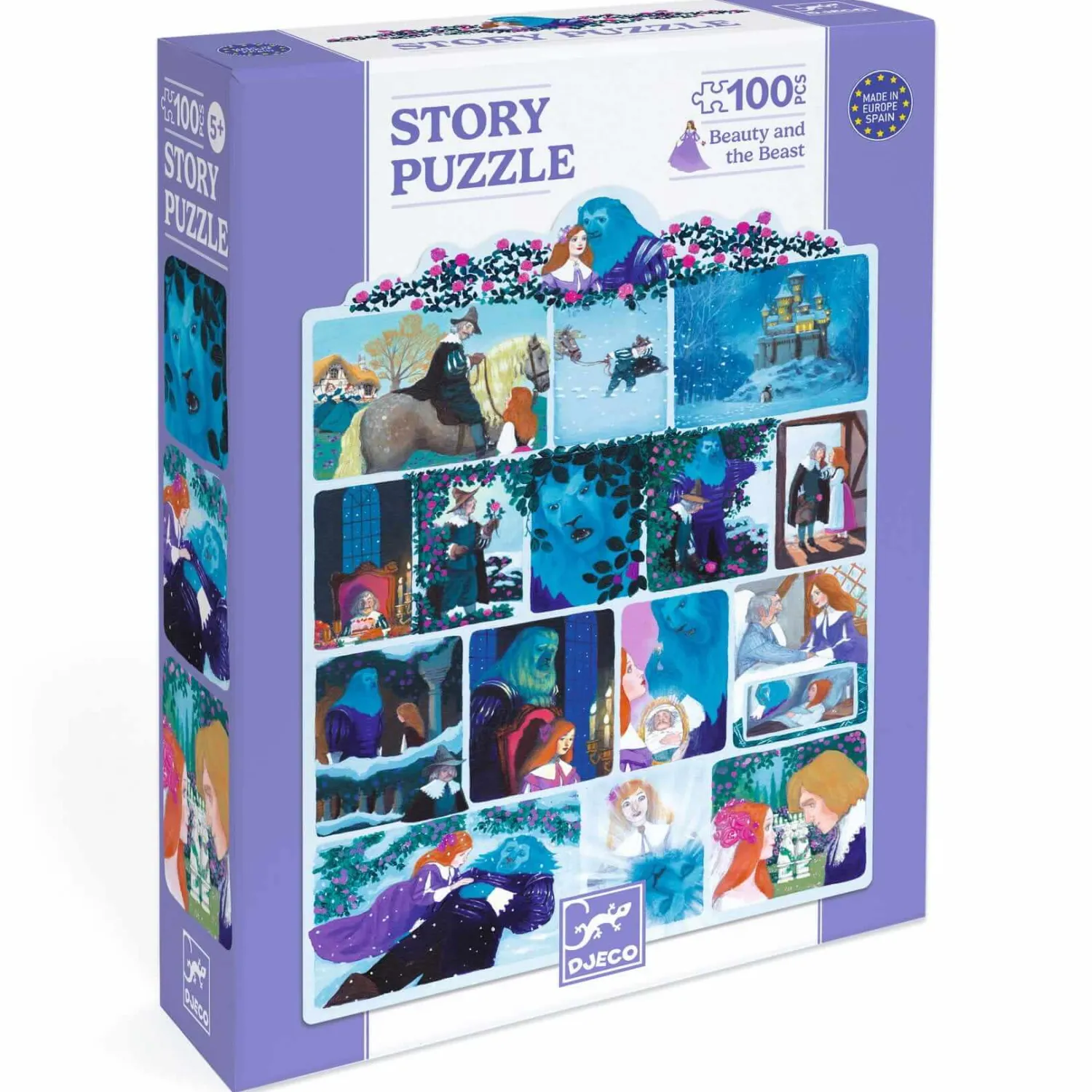 Djeco Puzzle opowieść - PIĘKNA I BESTIA 100 el.