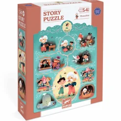 Djeco Puzzle opowieść - PINOKIO 54 el.