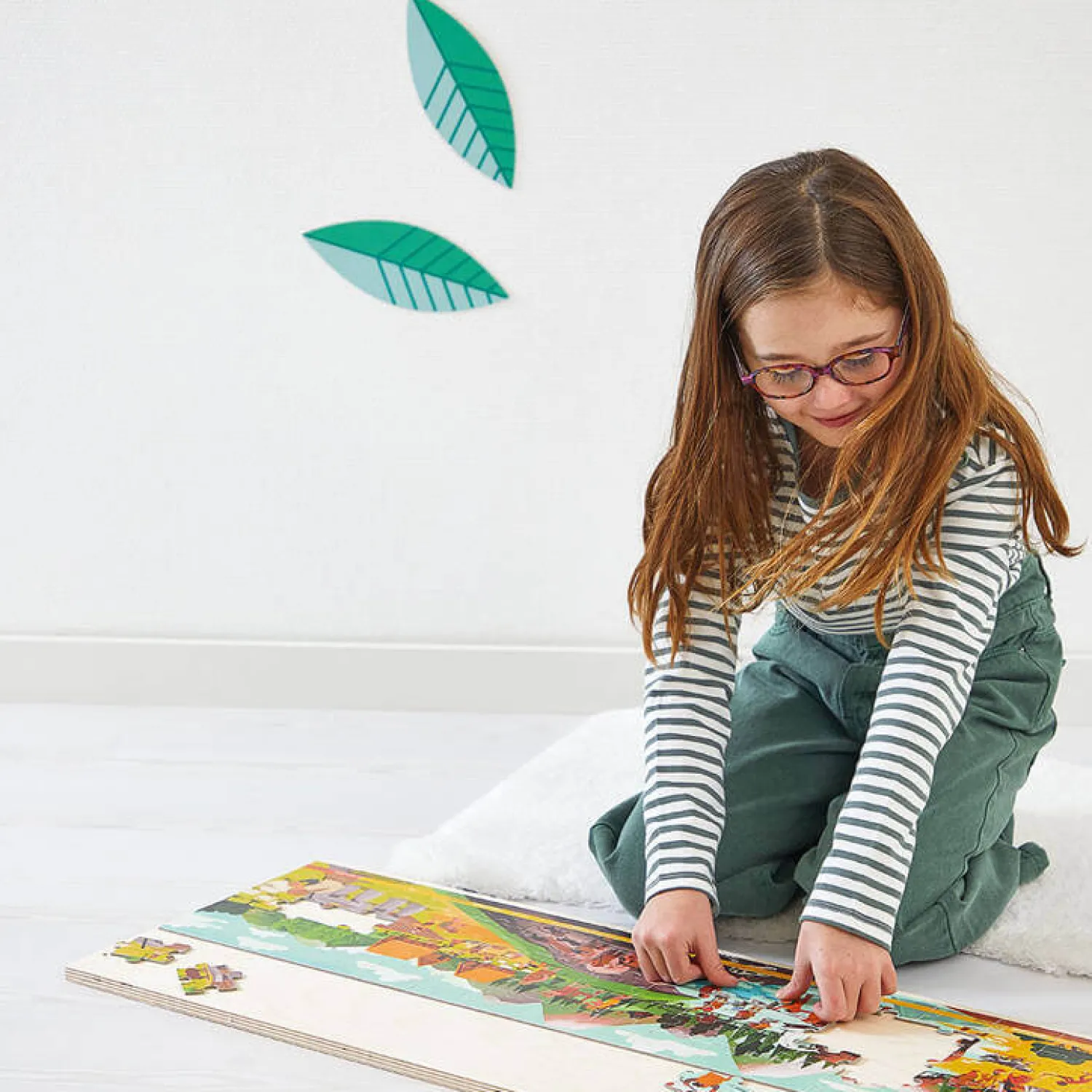 Janod Puzzle panoramiczne w walizce Prehistoria 100 elementów