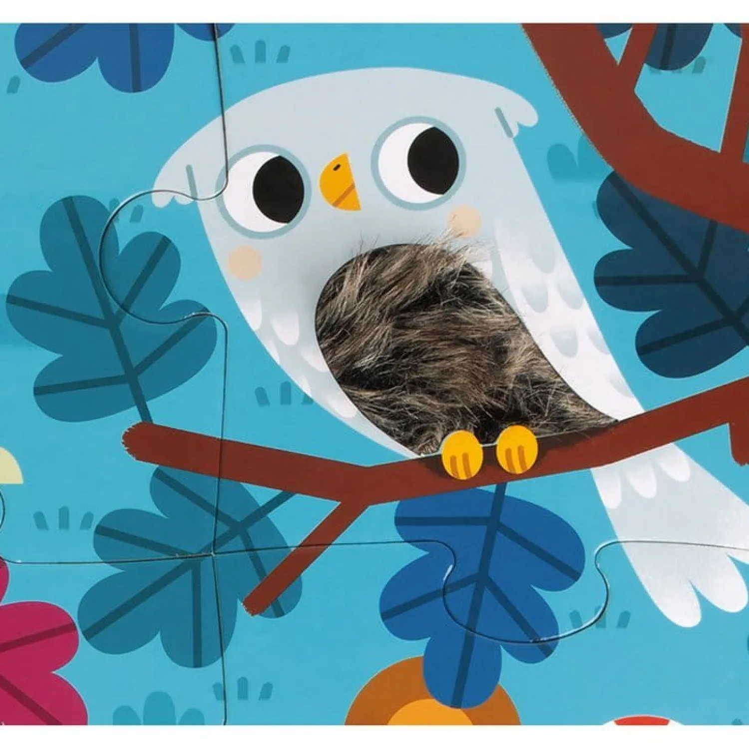 Janod Puzzle sensoryczne 20 elementów Leśne zwierzęta