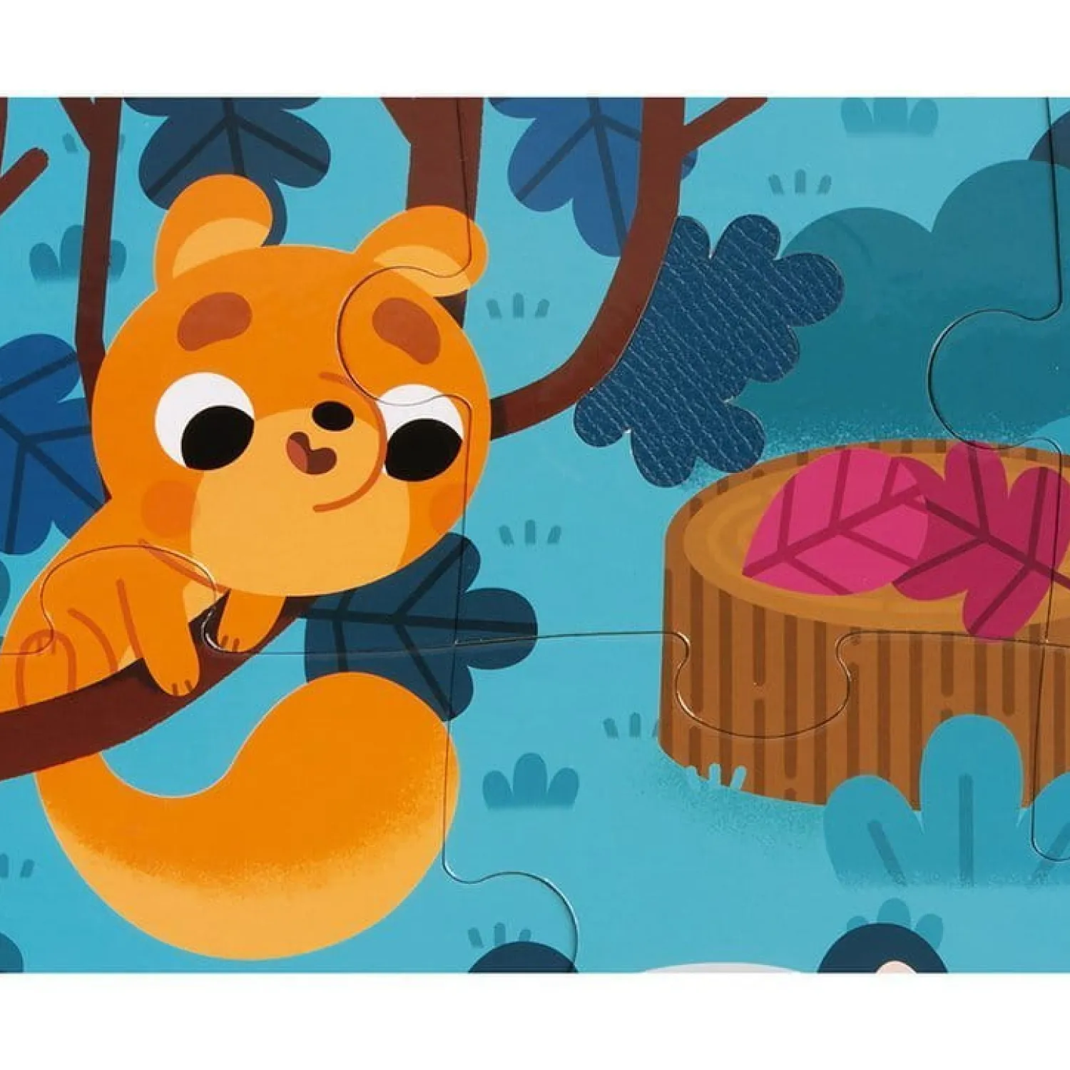 Janod Puzzle sensoryczne 20 elementów Leśne zwierzęta