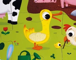 Janod Puzzle sensoryczne 20 elementów Farma