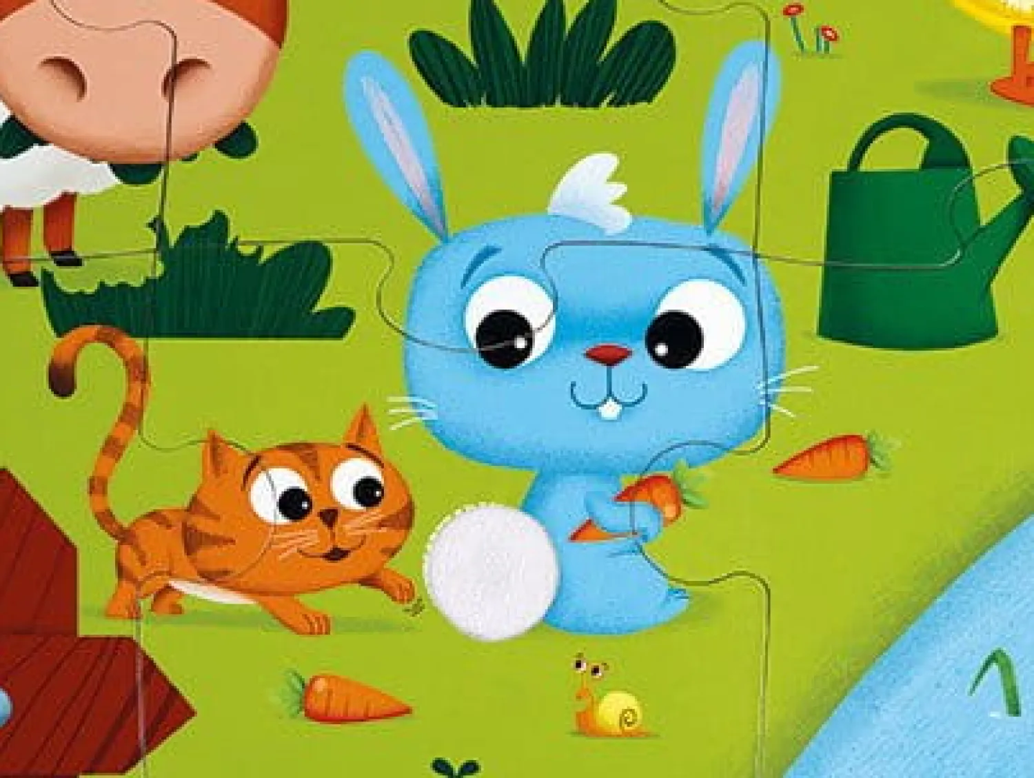 Janod Puzzle sensoryczne 20 elementów Farma