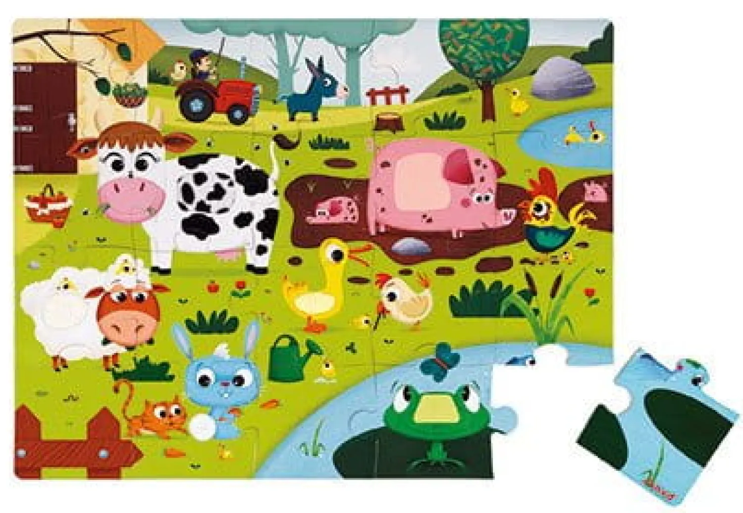 Janod Puzzle sensoryczne 20 elementów Farma