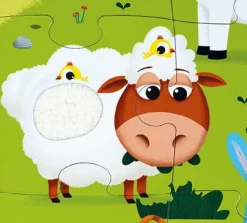 Janod Puzzle sensoryczne 20 elementów Farma