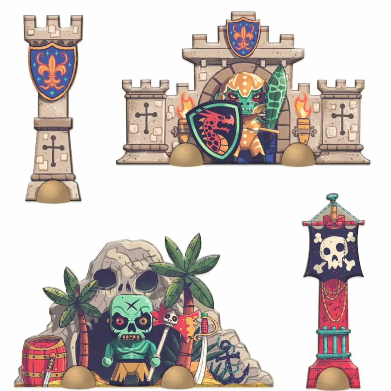 Djeco Puzzle tekturowe Arty Toys - BITWA