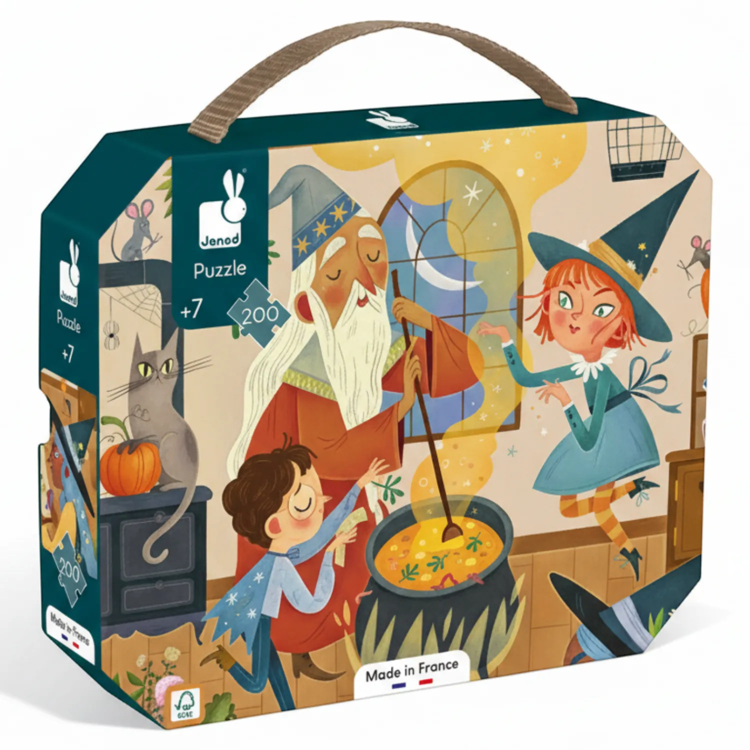 Janod Puzzle w walizce Czary 200 elementów