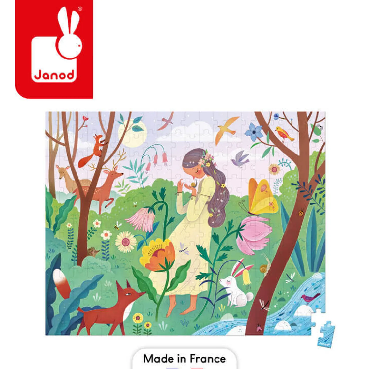 Janod Puzzle w walizce Matka natura 200 elementów