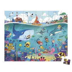 Janod Puzzle w walizce Podwodny świat 100 elementów 6+