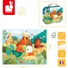 Janod Puzzle w walizce Witajcie na farmie 20 elementów
