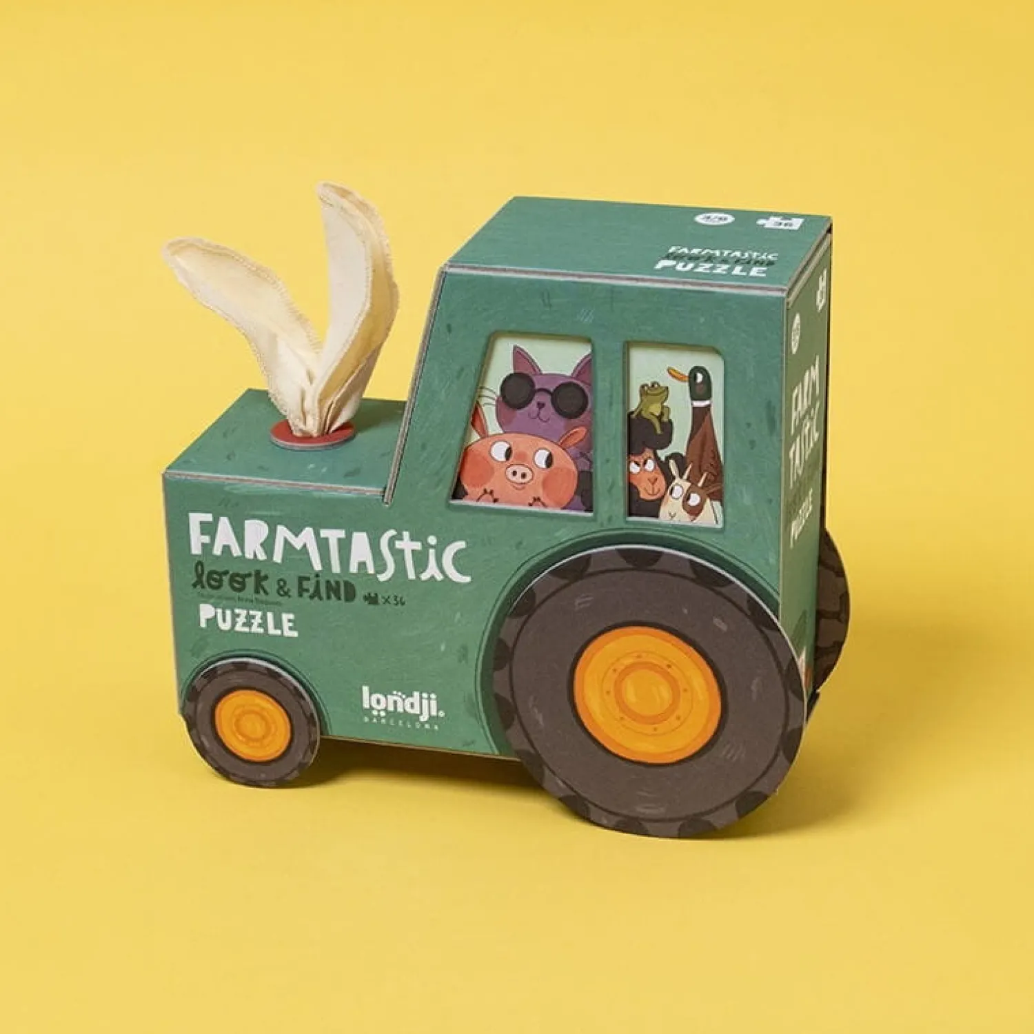 Londji Puzzle z grą obserwacyjną Farmtastick