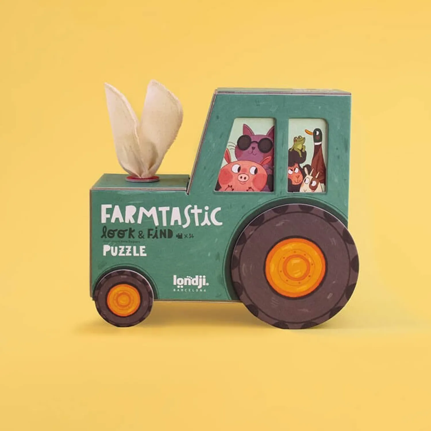 Londji Puzzle z grą obserwacyjną Farmtastick