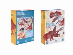 Londji Puzzle z grą obserwacyjną Odkryj Dinozaury