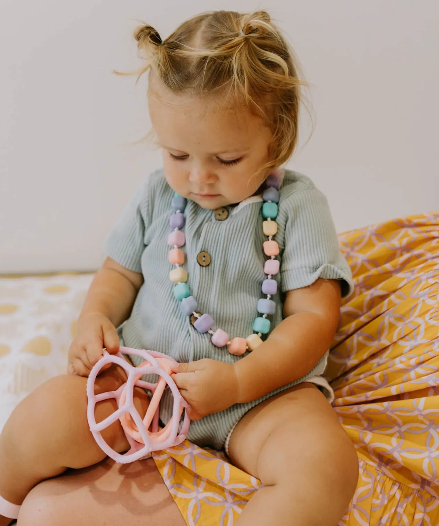 Jellystone Sensoryczne piłki 2w1 Bubblegum & Peach